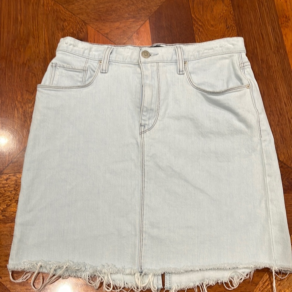 HUDSON LULU LIGHT DENIM JEAN SKIRT